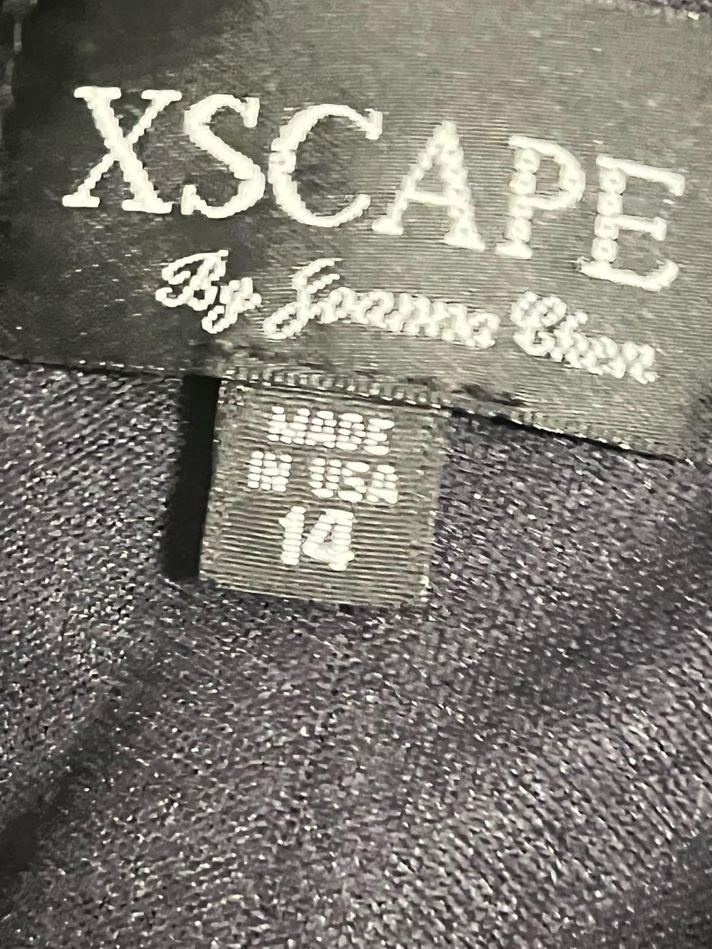 Xscape Black One-Shoulder Glitter Cocktail Dress - Picture 8 of 9